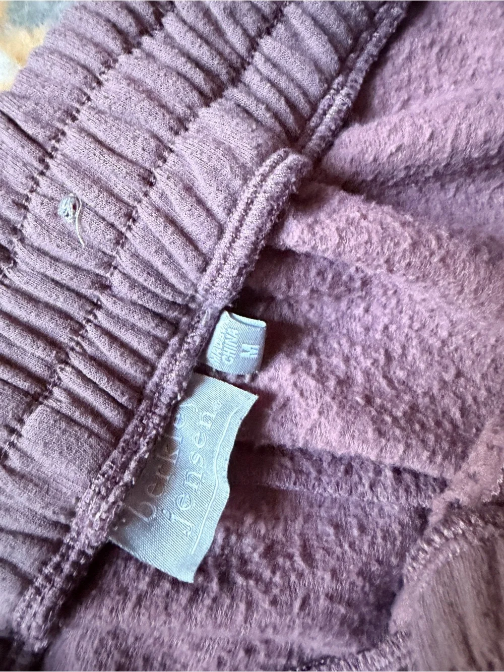 Reworked sweatpants handstiched patchwork
